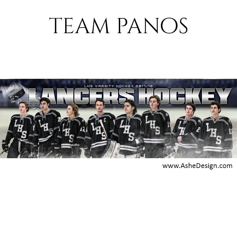 Ashe Design 30x10 Team Pano - Smashing Through Hockey
