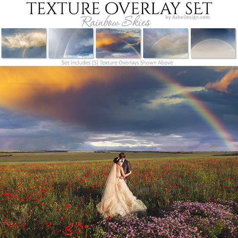 Texture Overlay Set - Rainbow Skies