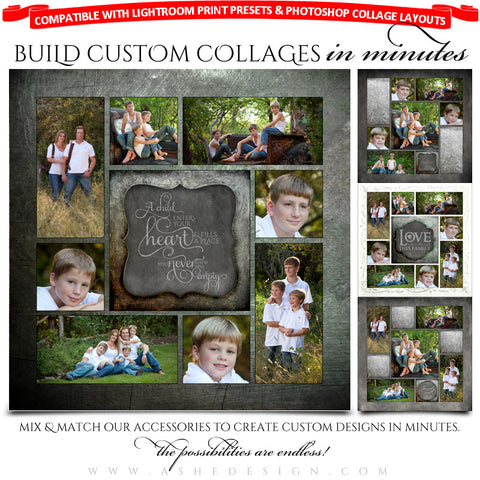 Collage Accessory Kit - Chalkboard Family