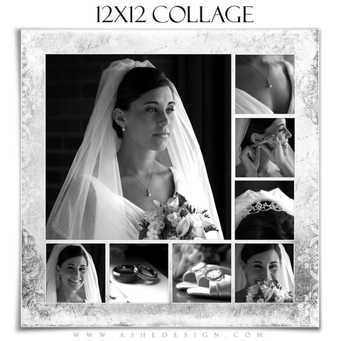 Wedding Collage (12x12) - Softly Spoken