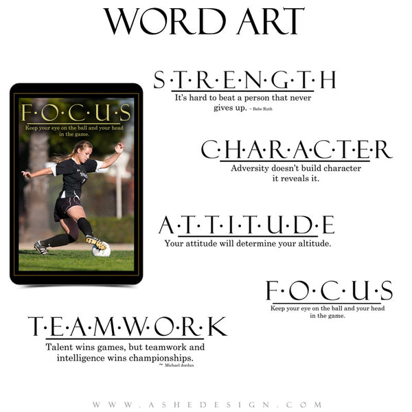 Sports Word Art Collection - Motivational Set (2)