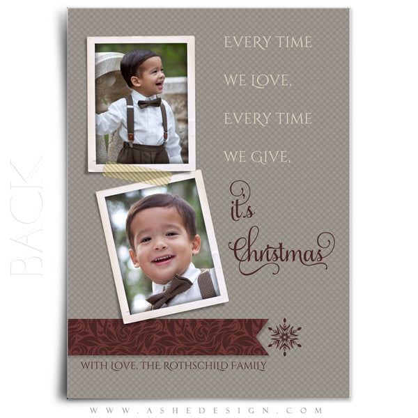 5x7 Flat Christmas Card - Merry Little Christmas