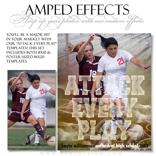 Ashe Design | Sports Amped Effects | Attack Every Play soccer