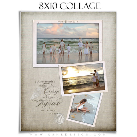 Collage Template (8x10) - By The Seashore
