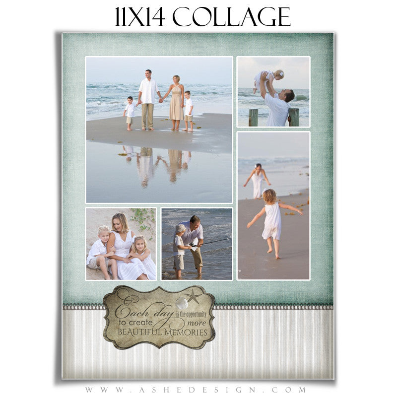Collage Template (11x14) - By The Seashore