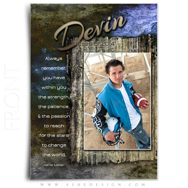 5x7 Flat Graduation Card - Devin Patrick