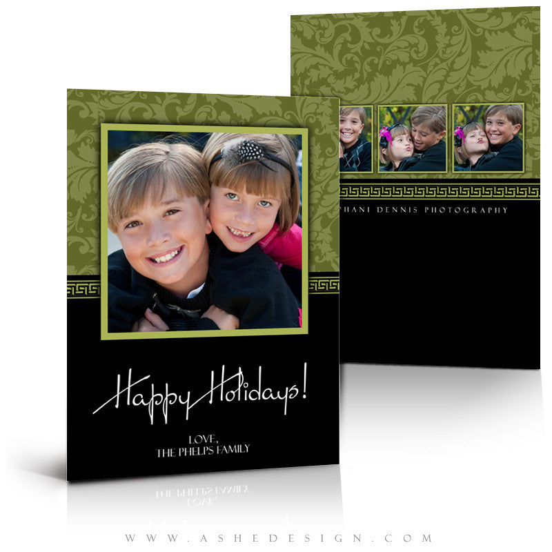 5x7 Flat Christmas Card - Sophisticated