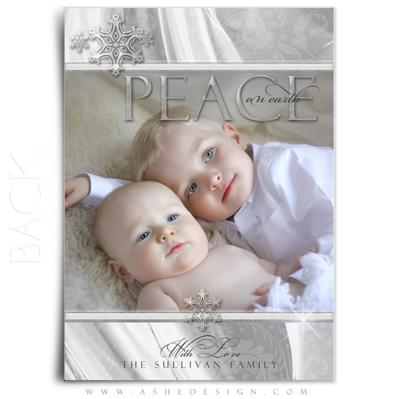 Christmas 5x7 Flat Card Templates  Dreaming Of A White Christmas –  AsheDesign