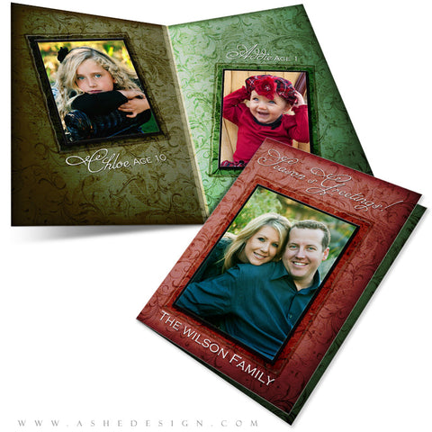 5x7 Folded Holiday Card - Christmas Memories