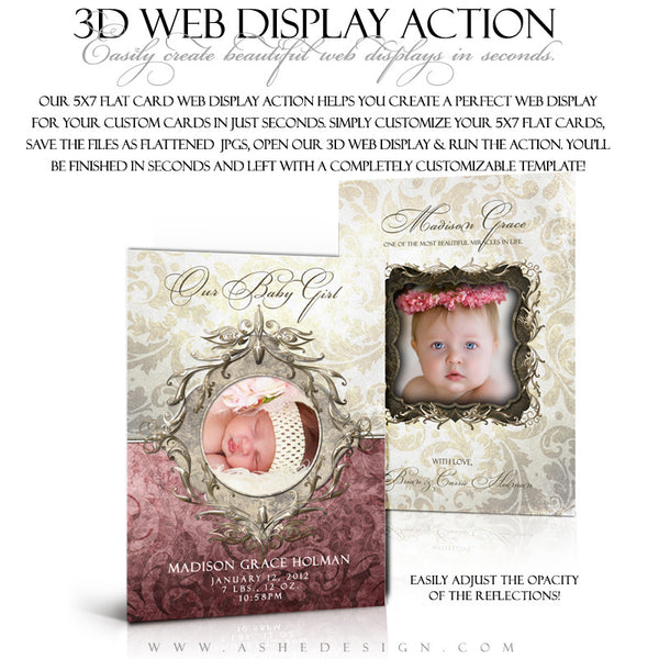 Ashe Design | Photoshop Action | 5x7 Flat Card 3D Mockup2
