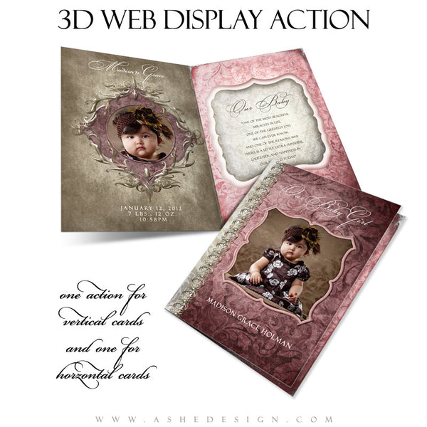 Ashe Design | Photoshop Action | 5x7 Folded Card 3D Mockup1
