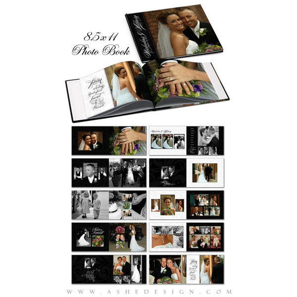 Ashe Design | Photoshop Action | 8.5x11 Photo Book Mockup2