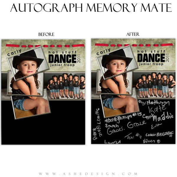 Autograph Memory Mates Design (8x10) - Dance