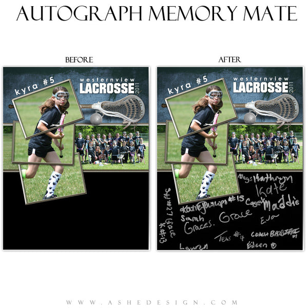 Autograph Memory Mates Design (8x10) - Lacrosse