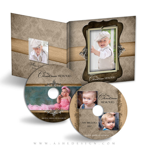 CD/DVD Label & Case Design Set - Chocolate Silk