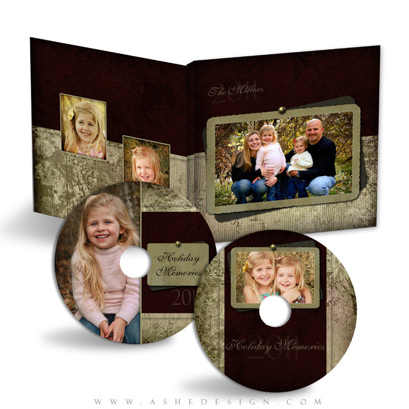 CD/DVD Label & Case Design Set - Christmas Blessings