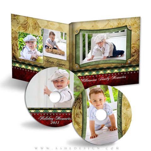CD/DVD Label & Case Design Set - Christmas Couture