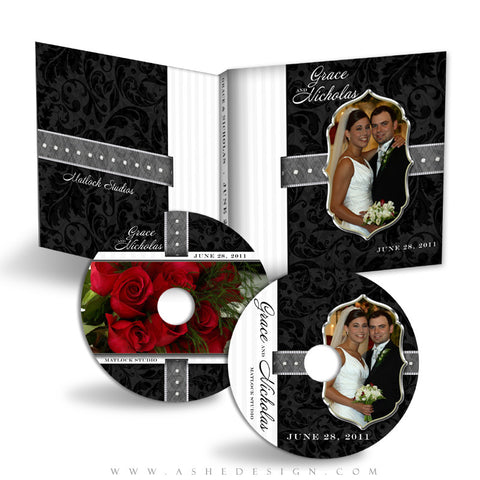 CD/DVD Label & Case Design Set - Classic Black & White 2011