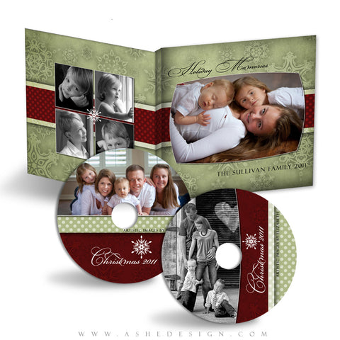 CD/DVD Label & Case Design Set - Dear Santa