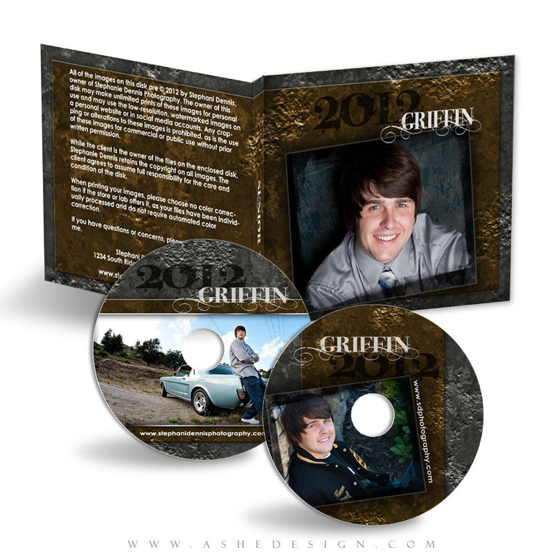 CD/DVD Label & Case Design Set - Inked