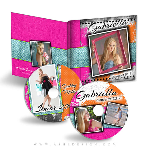 CD/DVD Label & Case Design Set - Neon