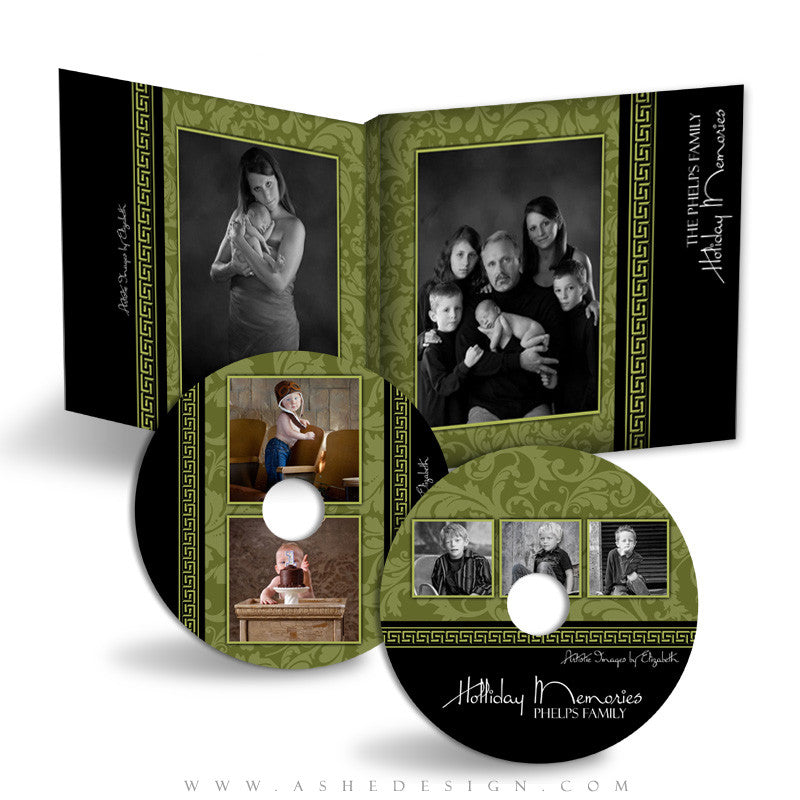 CD/DVD Label & Case Design Set - Sophisticated