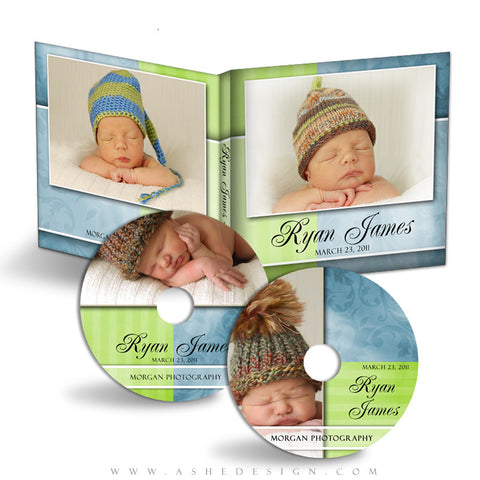 CD/DVD Label & Case Design Set - Spring Fling