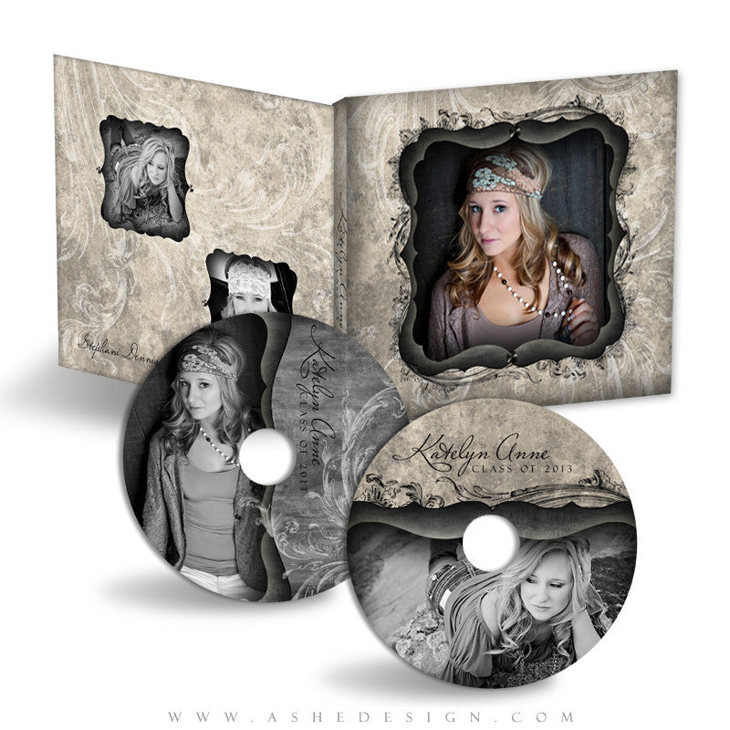 CD/DVD Label & Case Design Set - Timeless Beauty