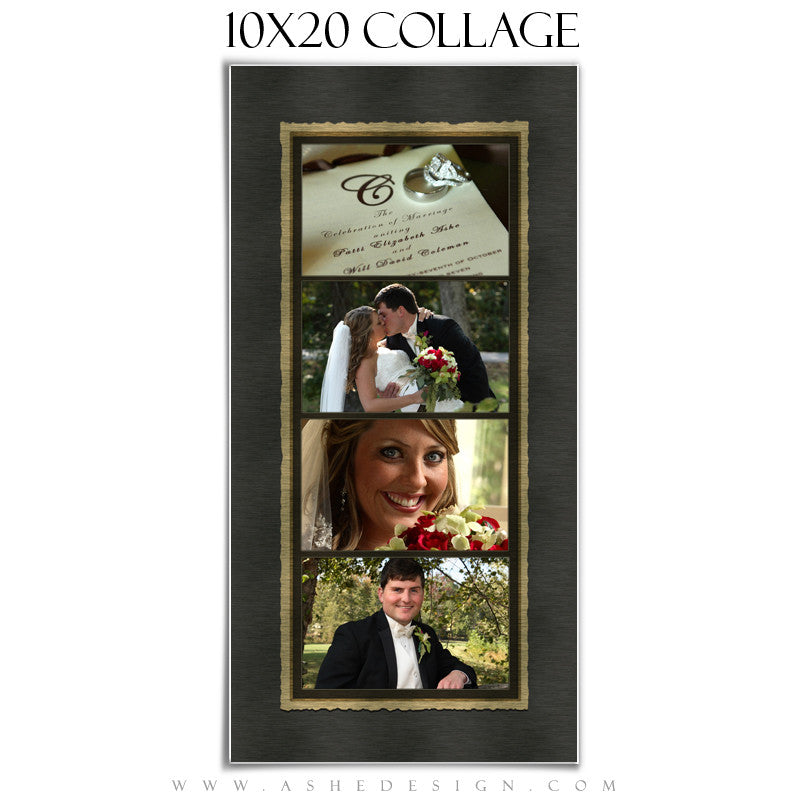 Wedding Collage (10x20) - Brushed Lace