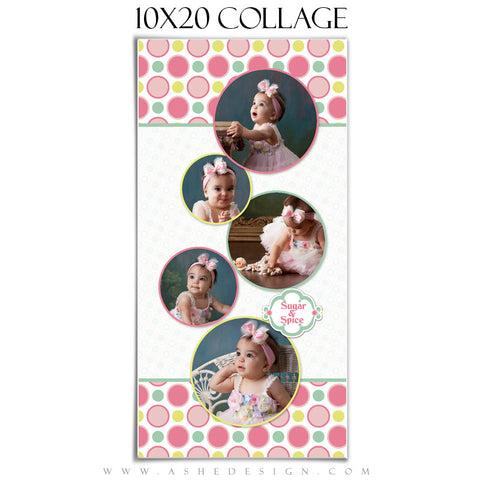 Collage Design (10x20) - Bubble Gum