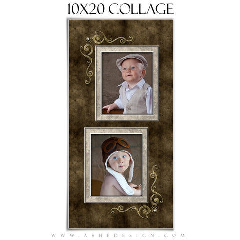 Collage Design (10x20) - Embossed