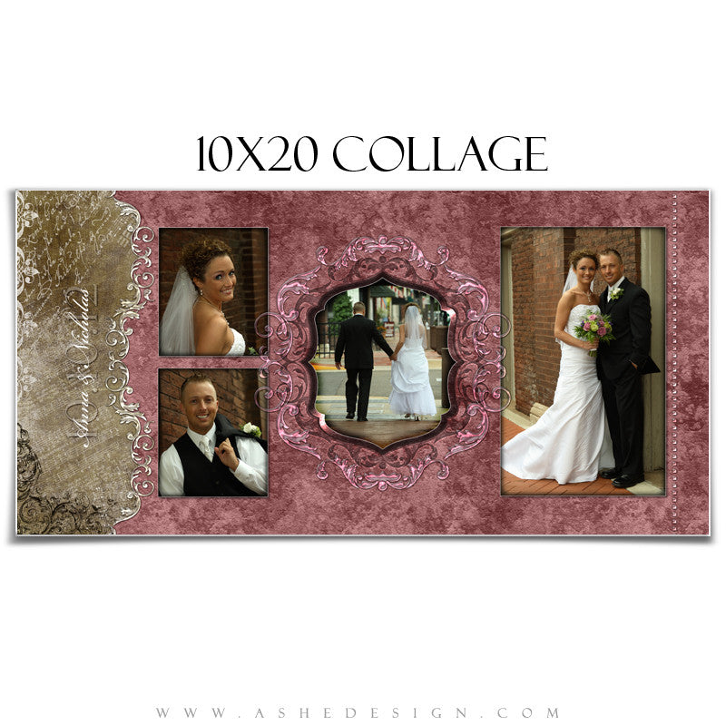 Collage Design (10x20) - Engraved Elegance
