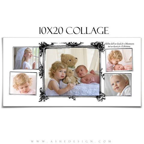 Collage Design (10x20) - Framed