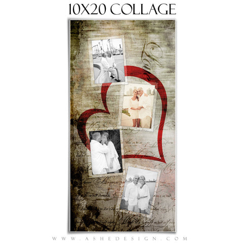 Collage Design (10x20) - Love Letters