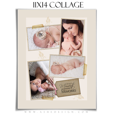 Collage Template (11x14) - A Stitch in Time