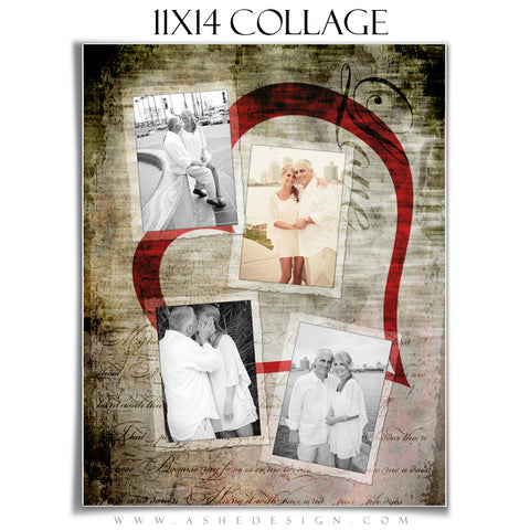 Collage Design (11x14) - Love Letters