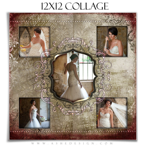 Collage Design (12x12) - Engraved Elegance