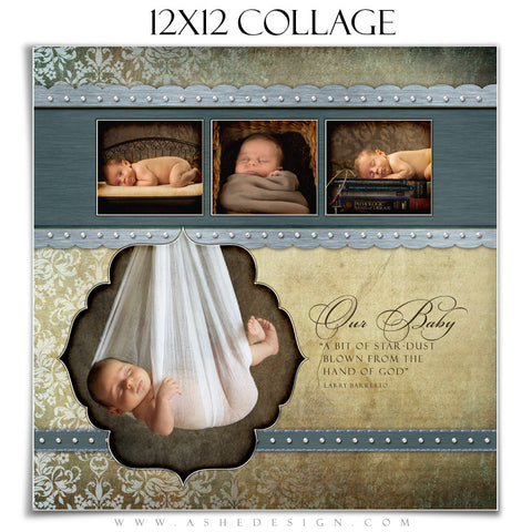 Baby Boy Collage (12x12) - Griffin