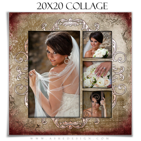 Collage Design (20x20) - Engraved Elegance