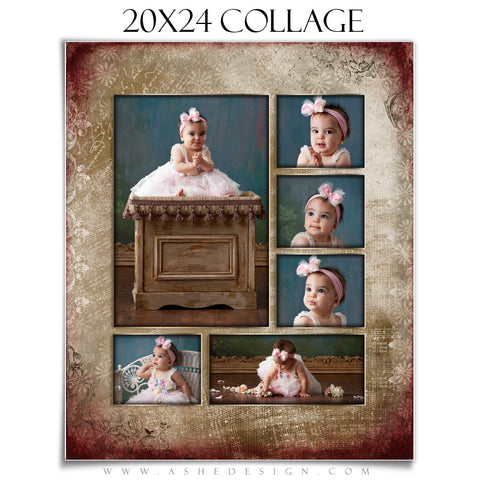 Collage Design (20x24) - Engraved Elegance