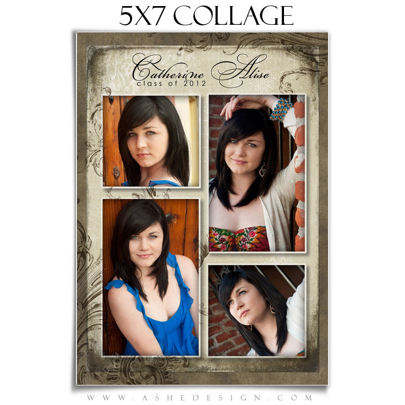 Senior Girl Collage (5x7) - Catherine Alise