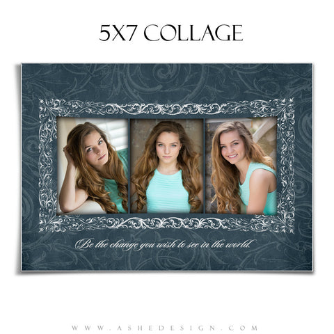 Senior Girl Collage (5x7) - Chalkboard Senior Girl