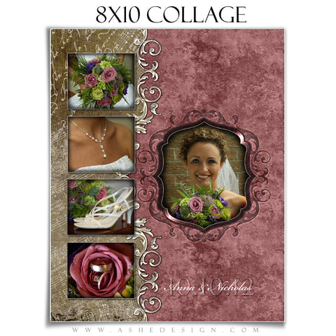 Collage Design (8x10) - Engraved Elegance