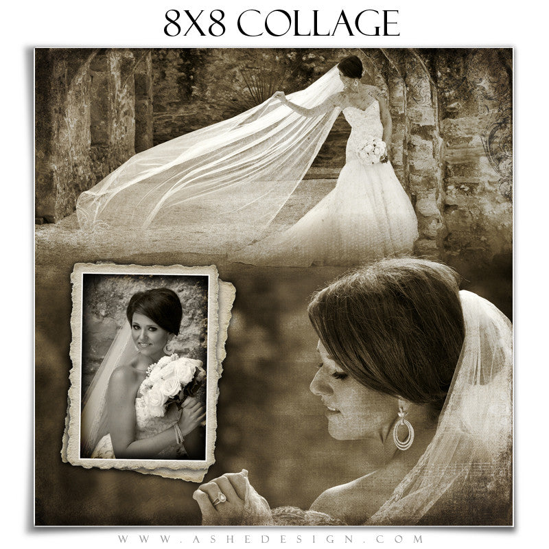 Collage Design (8x8) - Antique Fairy Tale