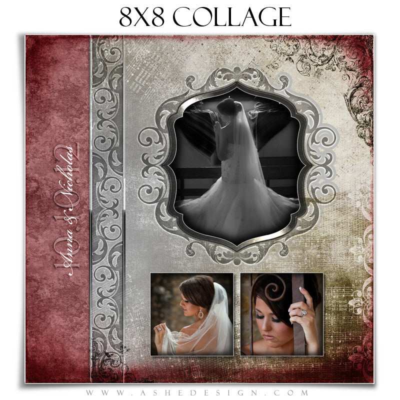 Collage Design (8x8) - Engraved Elegance