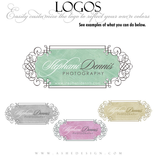 Customizable Logo - Elegant Swirls