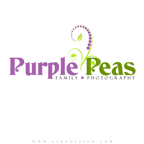 Customizable Logo - Purple Peas