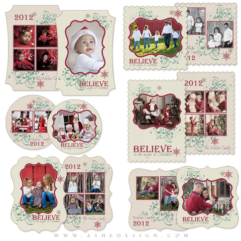 Die Cut Card Design Set - Christmas Magic