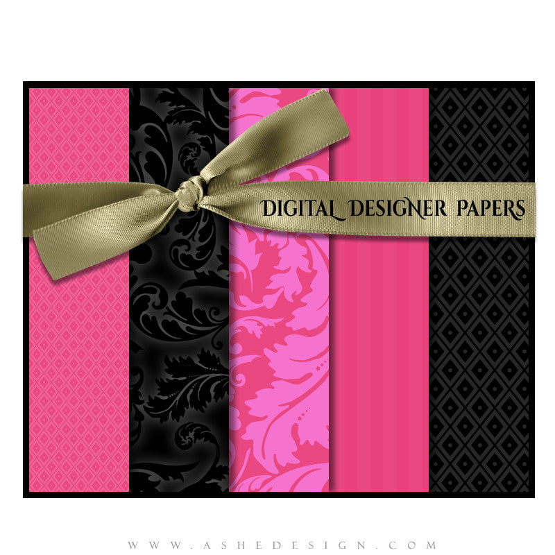 Digital Designer Paper Set - Boudoir