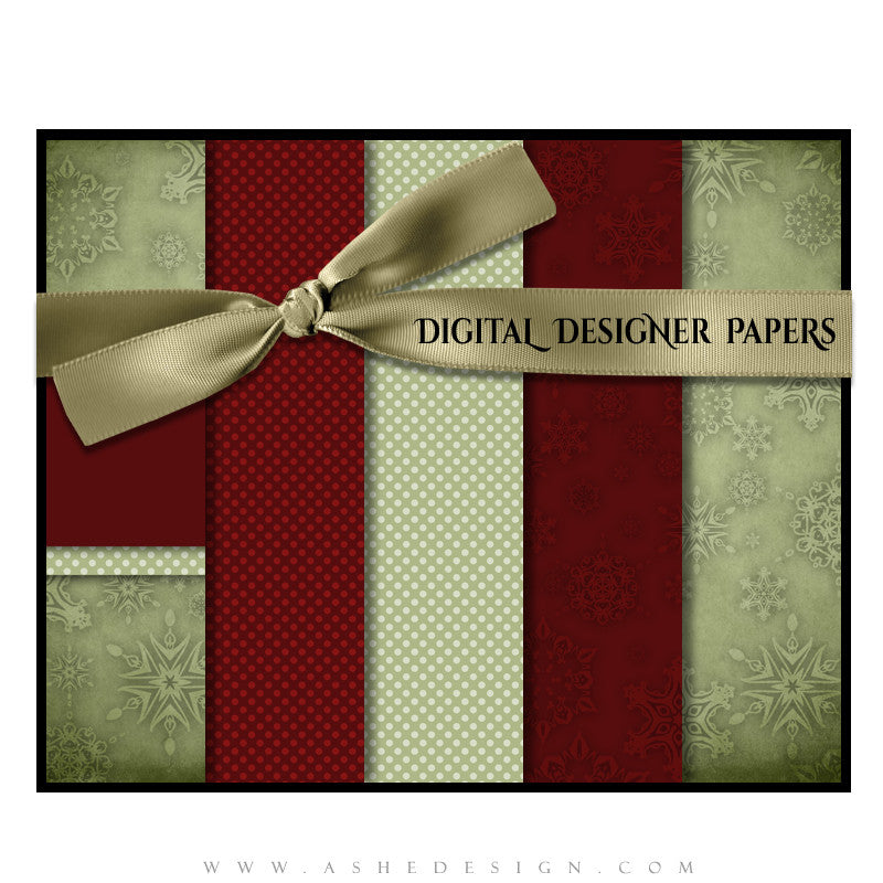 Digital Designer Paper Set - Dear Santa